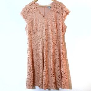 H&M pink lace dress